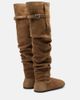 Christen Christen Big Boot suede over-the-knee boots - 3