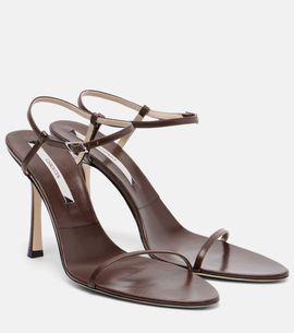 Christen Christen Double Strap 95 leather sandals