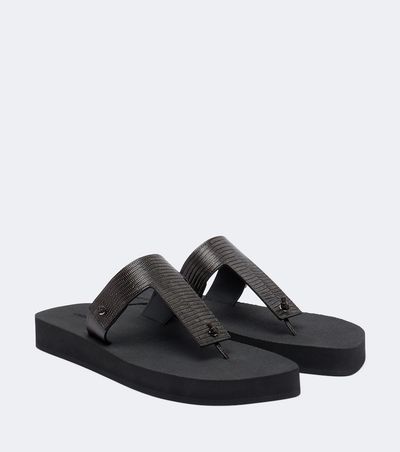 Christen Christen Edge leather thong sandals