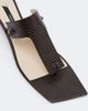 Christen Christen Edge snake-effect leather mules - 6
