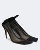 Christen Christen Edge Stretch suede-trimmed mesh pumps - 1