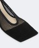 Christen Christen Edge Stretch suede-trimmed mesh pumps - 6