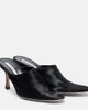 Christen Christen Elipse 75 calf hair mules - 1