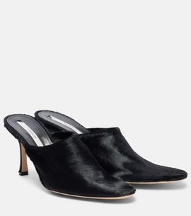 Christen Christen Elipse 75 calf hair mules