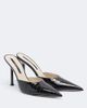Christen Christen Helix croc-effect patent leather mules - 1