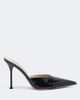 Christen Christen Helix croc-effect patent leather mules - 5