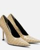 Christen Christen Helix croc-effect patent leather pumps - 1