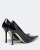 Christen Christen Helix snake-effect leather pumps - 3