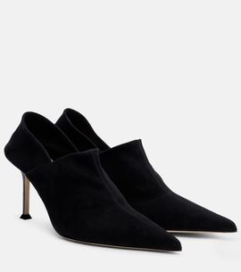 Christen Christen Helix Stretch 75 suede pumps