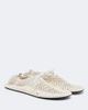 Christen Christen Mandala crochet leather-trimmed flats - 1