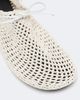 Christen Christen Mandala crochet leather-trimmed flats - 6