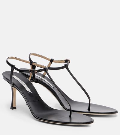 Christen Christen Mono Strap 75 leather thong sandals