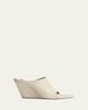 Christen Stretch Leather Wedge Slide Sandals - 1