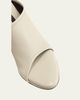 Christen Stretch Leather Wedge Slide Sandals - 2