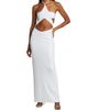 Christian Cowan Women's Metallic Halter Gown - 3