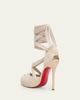 Christian Louboutin 100mm Cassiadrilla Canvas Lace-Up Espadrille Pumps - 2