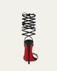 Christian Louboutin 100mm Fanny Jolly Embellished Leather Ankle-Wrap Sandals - 3