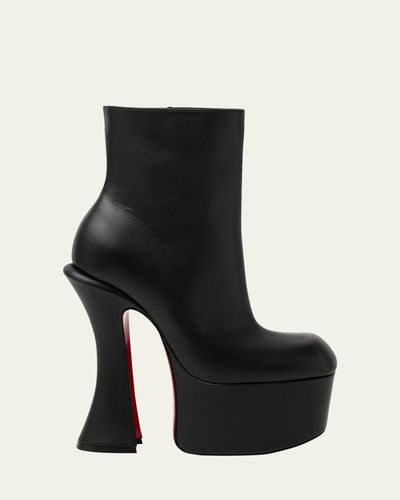 Christian Louboutin 160mm Aquabootie Platform Leather Ankle Booties