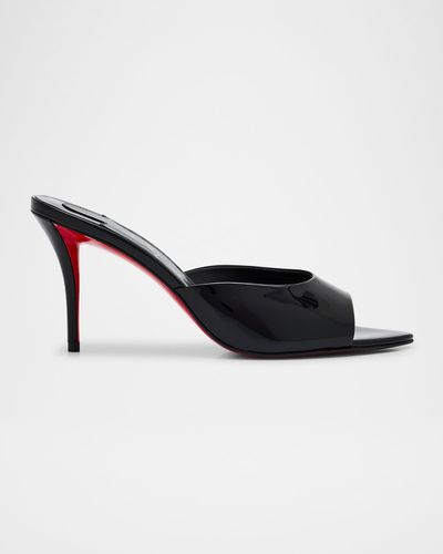 Christian Louboutin 80mm Miss Z Patent Mule Sandals