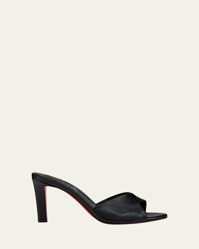 Christian Louboutin 85mm Fanny Leather Slide Sandals