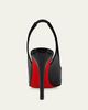 Christian Louboutin 85mm Fannylove Patent Leather Slingback Pumps - 3