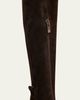 Christian Louboutin 85mm Jane Suede Knee-High Boots - 5