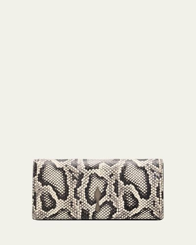 Christian Louboutin Bettina Clutch Bag in Snakeskin