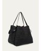 Christian Louboutin Bettina Large Croc-Embossed Suede Tote Bag - 2