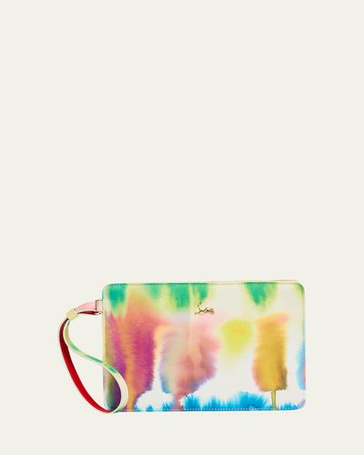 Christian Louboutin Bettina Small Pouch Bag in Tie-Dye Leather