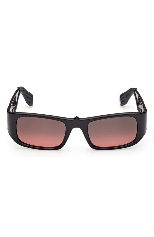 Christian Louboutin Christian Louboutin 53mm Loubishark Rectangular Sunglasses