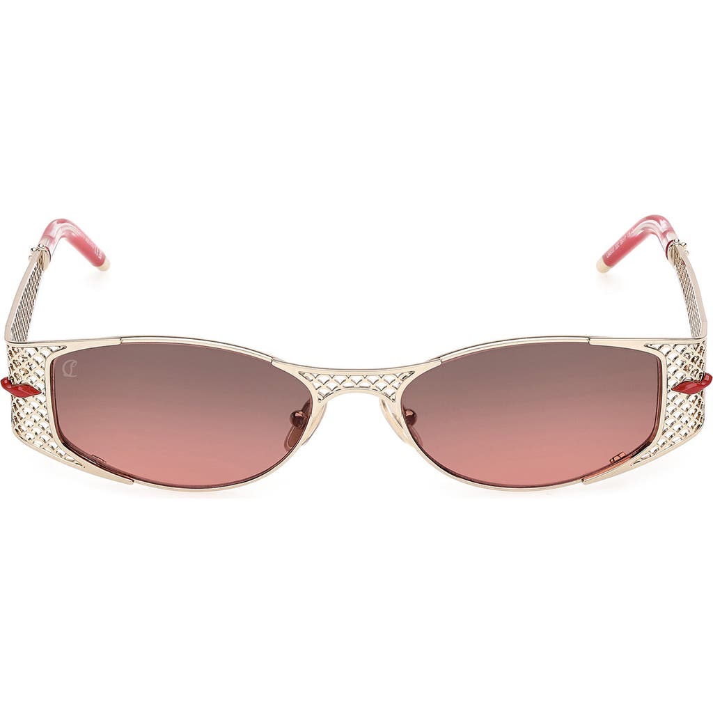 Christian Louboutin Christian Louboutin 55mm Gradient Oval Sunglasses