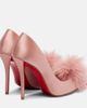 Christian Louboutin Christian Louboutin Alana 100 embellished crêpe satin pumps - 2