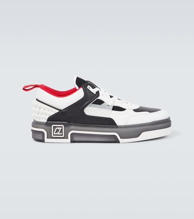 Christian Louboutin Christian Louboutin Astroloubi leather-trimmed sneakers