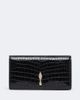 Christian Louboutin Christian Louboutin Bettina croc-effect patent leather clutch - 1