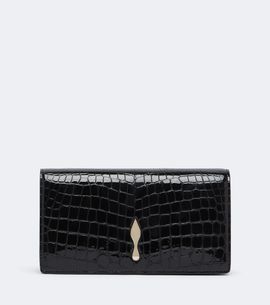 Christian Louboutin Christian Louboutin Bettina croc-effect patent leather clutch
