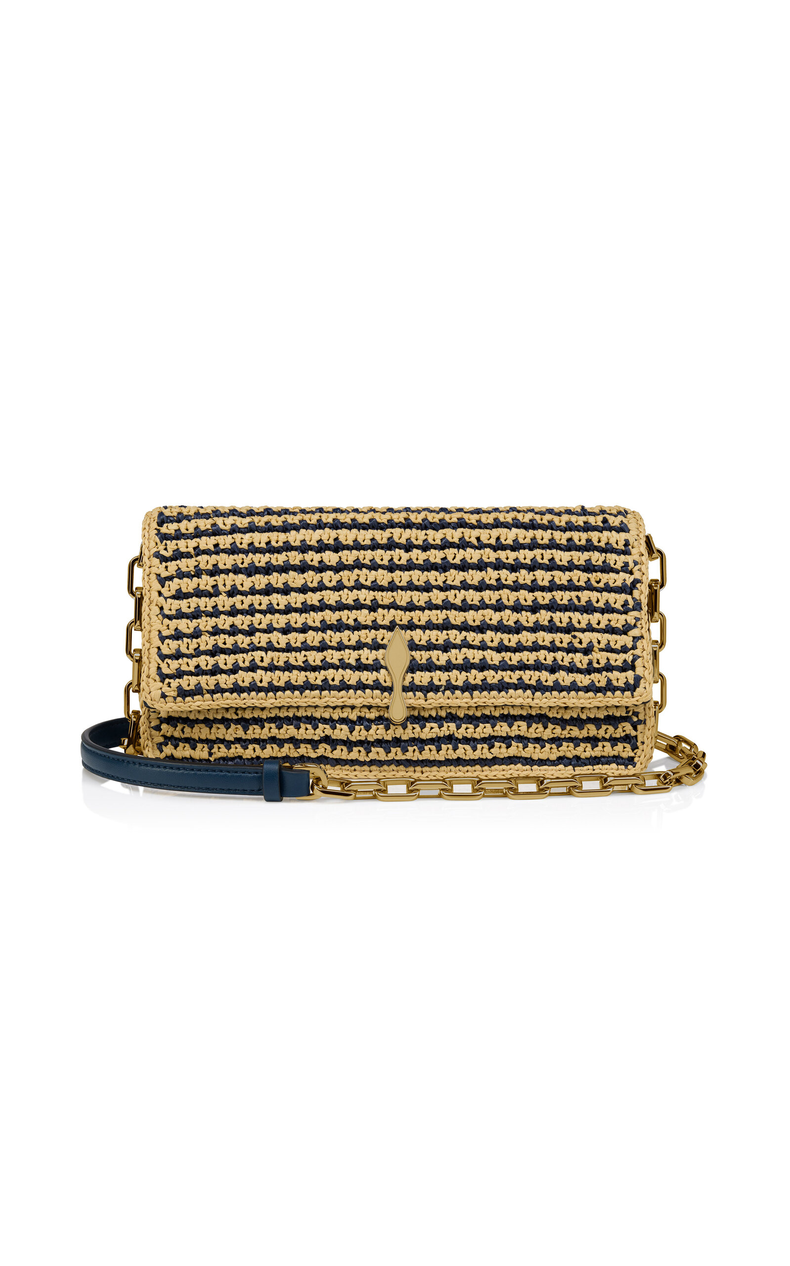 Christian Louboutin Christian Louboutin Bettina Raffia Crossbody Bag