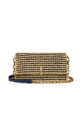 Christian Louboutin Christian Louboutin Bettina Raffia Crossbody Bag