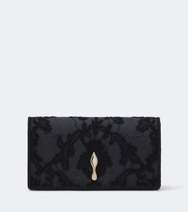 Christian Louboutin Christian Louboutin Bettina Small lace crêpe satin clutch