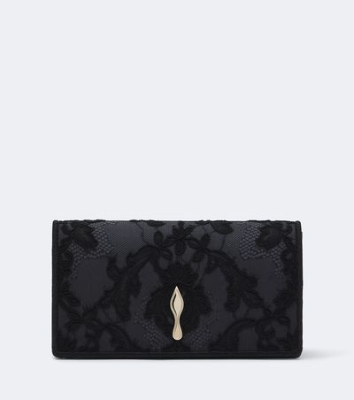Christian Louboutin Christian Louboutin Bettina Small lace crêpe satin clutch