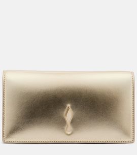 Christian Louboutin Christian Louboutin Bettina Small metallic leather clutch