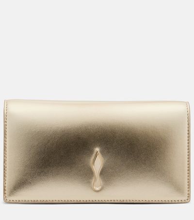 Christian Louboutin Christian Louboutin Bettina Small metallic leather clutch