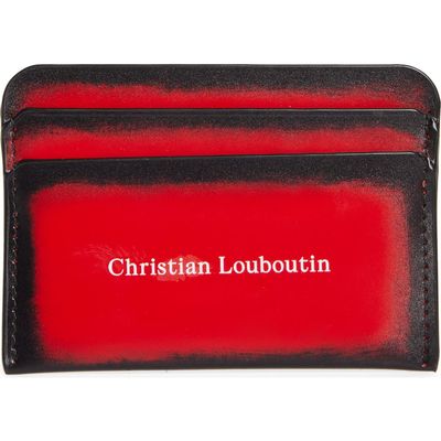 Christian Louboutin Christian Louboutin Canopy Brushed Leather Card Holder