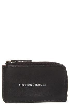 Christian Louboutin Christian Louboutin Canopy Zip Leather Card Holder