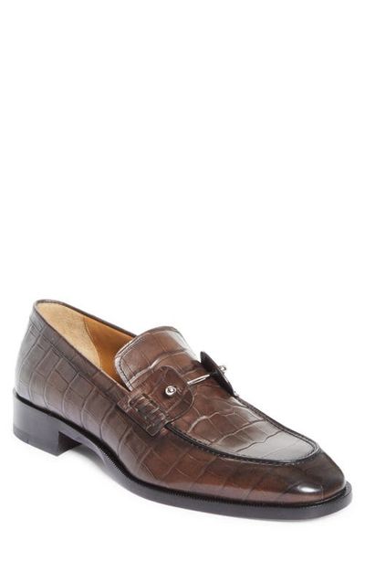 Christian Louboutin Christian Louboutin Chambelimoc Croc Embossed Loafer