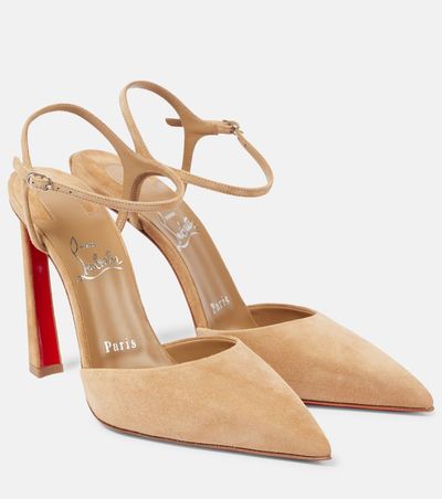 Christian Louboutin Christian Louboutin Condora Riviera 100 suede slingback pumps
