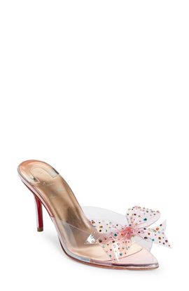 Christian Louboutin Christian Louboutin Crystal Embellished Pointed Toe Slide Sandal