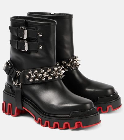 Christian Louboutin Christian Louboutin Dune Bike leather ankle boots