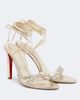 Christian Louboutin Christian Louboutin Fanny embellished metallic leather sandals - 1