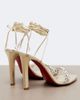 Christian Louboutin Christian Louboutin Fanny embellished metallic leather sandals - 3