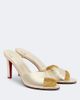 Christian Louboutin Christian Louboutin Fanny metallic leather mules - 1